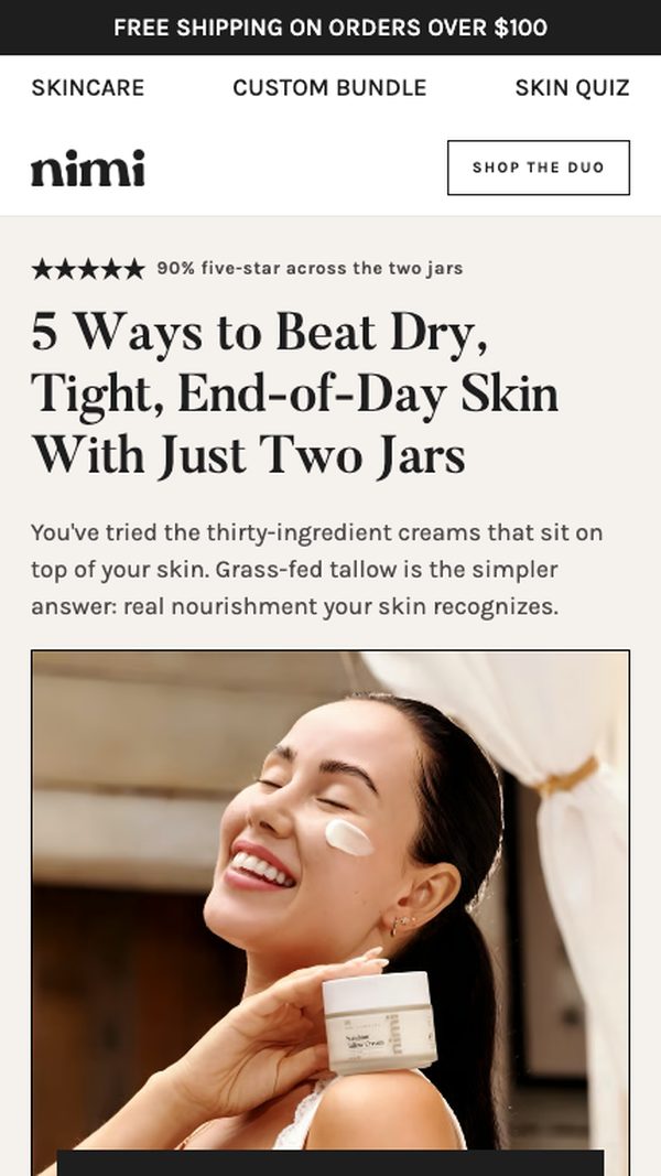 Landing page example
