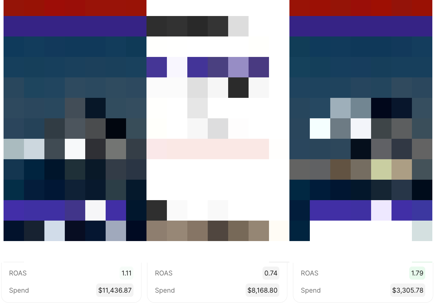 Three landing pages compared: our two pages beat the brand’s control