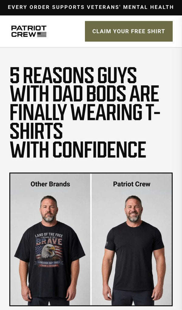 Patriot Crew, 5 Reasons Dad Bods (listicle)