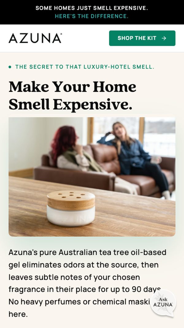 Landing page example
