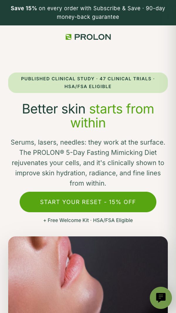 Landing page example