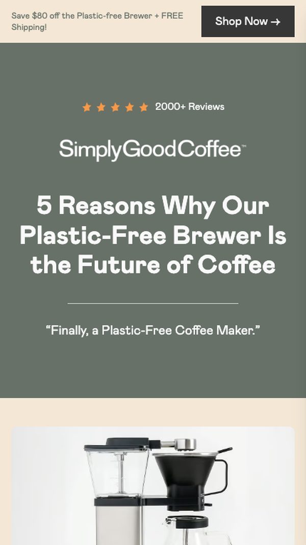 Landing page example