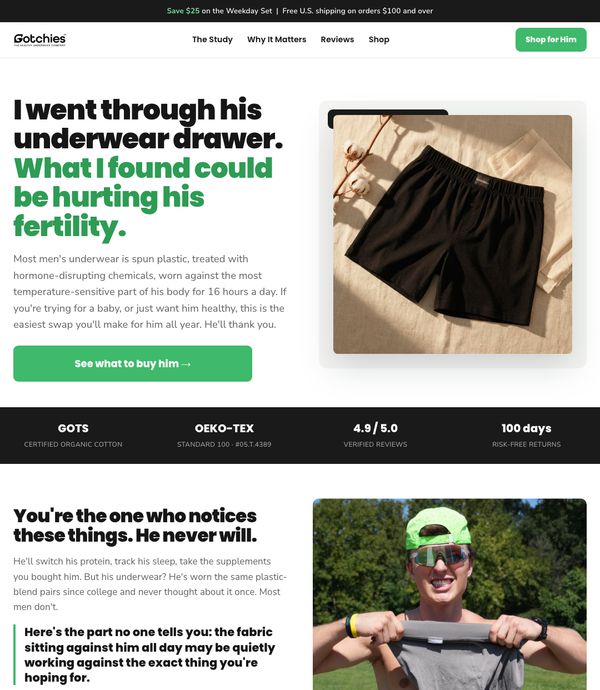 Gotchies landing page