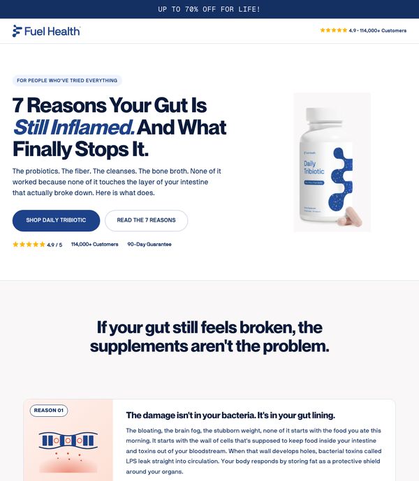 Health Research Daily landing page